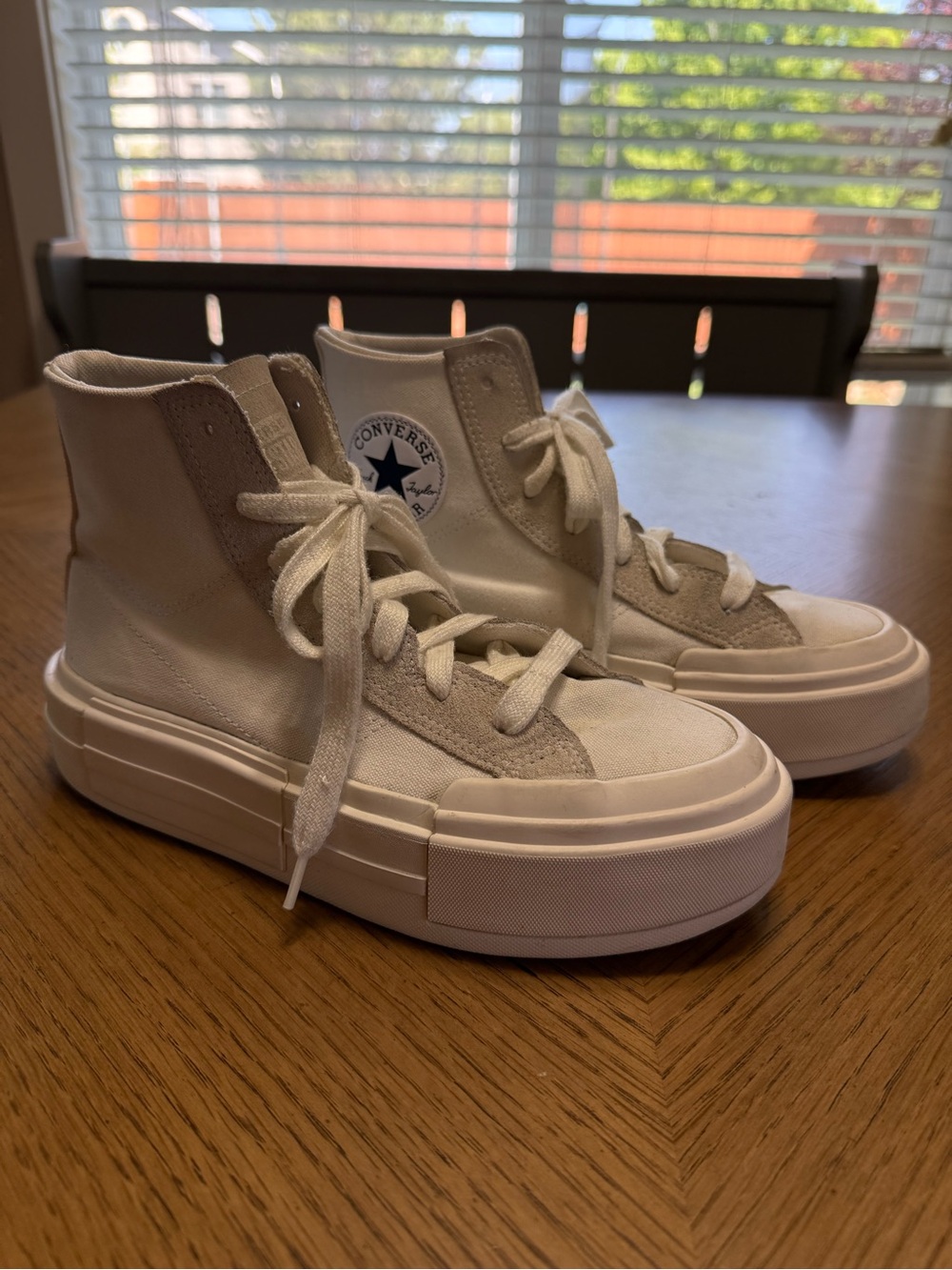 Converse Chuck Taylor All Star White Platform Sneakers